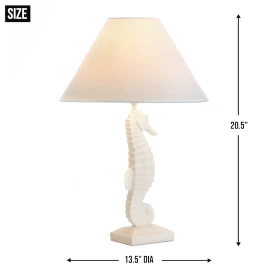 20.5'' White Seahorse Table Lamp